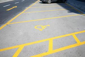 Accessible Parking Space with Clear Markings That Ensure a Safe and Convenient Experience photo