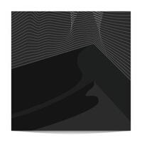 abstract black or dark theme background with abstract mountain illusion vector