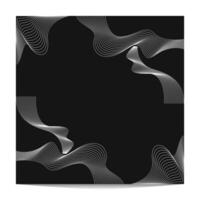abstract black or dark theme background with abstract wireframe vector