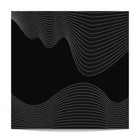 abstract line art with dark background for social media template vector