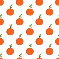 Seamless Pattern with Peach. Summer fruit background. flat illustration. vector