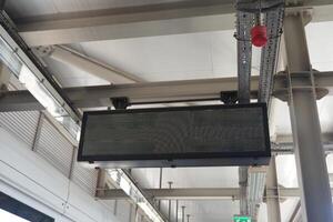 The Digital Information Display system is located at the Transportation Hub for commuters photo
