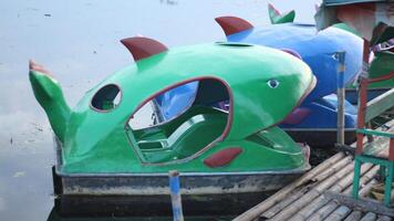 image of a boat floating on a lake photo