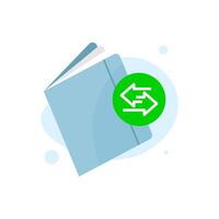 bank transfer concept illustration flat design. simple modern graphic element for ui, infographic, icon vector