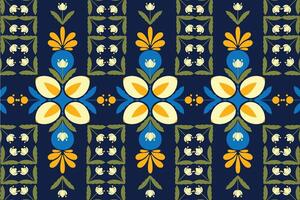 Fabric pattern wall vector