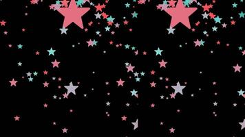 Confetti for Party Celebration, Stock Overlay 4k Animation , 3D Motion Graphics loop Animation, with Chroma key, Alpha Channel, High Resolution, Black and Green Screen Background video