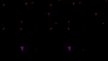 Confetti for Party Celebration, Stock Overlay 4k Animation , 3D Motion Graphics loop Animation, with Chroma key, Alpha Channel, High Resolution, Black and Green Screen Background video
