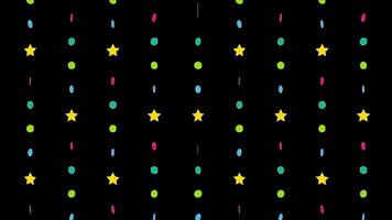 Confetti for Party Celebration, Stock Overlay 4k Animation , 3D Motion Graphics loop Animation, with Chroma key, Alpha Channel, High Resolution, Black and Green Screen Background video