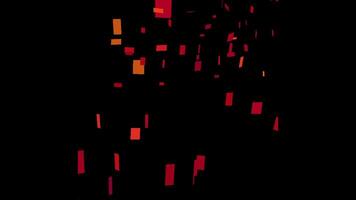 Confetti for Party Celebration, Stock Overlay 4k Animation , 3D Motion Graphics loop Animation, with Chroma key, Alpha Channel, High Resolution, Black and Green Screen Background video