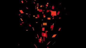 Confetti for Party Celebration, Stock Overlay 4k Animation , 3D Motion Graphics loop Animation, with Chroma key, Alpha Channel, High Resolution, Black and Green Screen Background video
