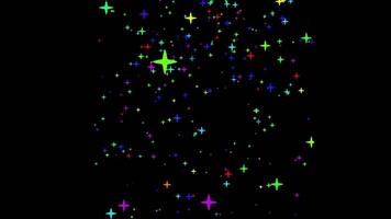 Confetti for Party Celebration, Stock Overlay 4k Animation , 3D Motion Graphics loop Animation, with Chroma key, Alpha Channel, High Resolution, Black and Green Screen Background video