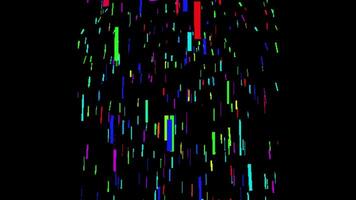 Confetti for Party Celebration, Stock Overlay 4k Animation , 3D Motion Graphics loop Animation, with Chroma key, Alpha Channel, High Resolution, Black and Green Screen Background video