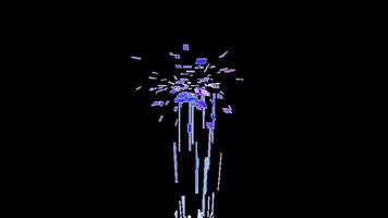 Confetti for Party Celebration, Stock Overlay 4k Animation , 3D Motion Graphics loop Animation, with Chroma key, Alpha Channel, High Resolution, Black and Green Screen Background video