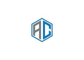 AC initial Logo Design with Creative Modern iicon template vector