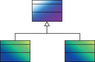 uml class diagram inheritance relations vector