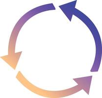 circle arrows cycle vector