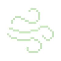 chill and cool wind pixel art vector