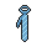 office blue pattern line tie pixel art for your needs vector