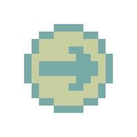 swap next button in a circle pixel art vector