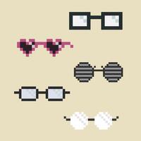 Retro Glasses Vibes bundle pixel art vector