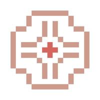 rectangle target pixel art vector