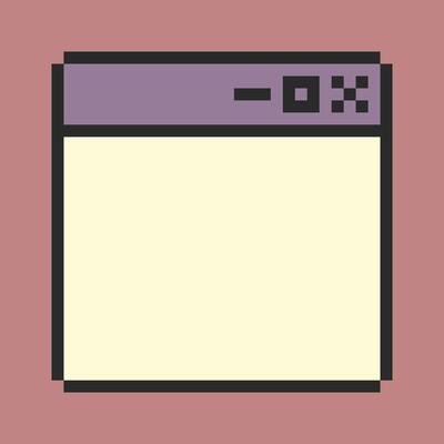 cute windows ui pixel art
