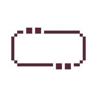 chat bubble pixel art for your needs vector
