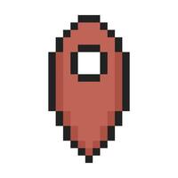 red map symbol pixel art vector