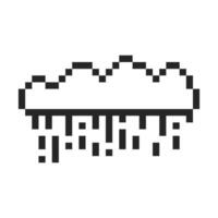 cloud pixel art for your needs vector