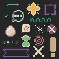 Flexi-Elements Collection pixel art vector