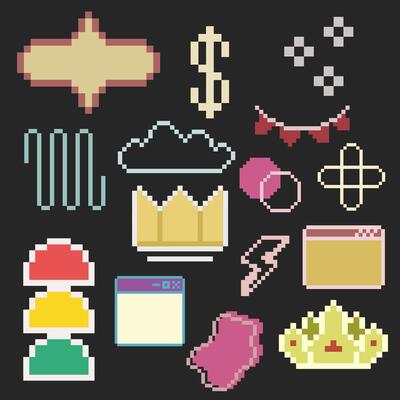 Mixed Media Elements pixel art