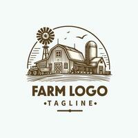 Rustic Farm Logo Design vector