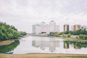 Krasnodar, russia - july, 2019 view of the zero and high-rise buildings photo