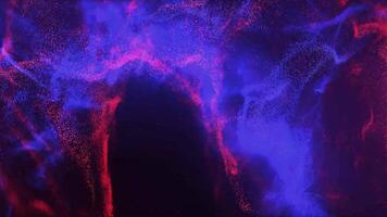 Abstract technology data flow, digital glowing video