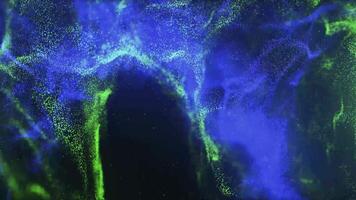 Energy glowing trail Wave particle explosion animation abstract moving glow flying video