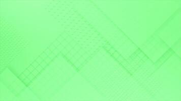 Green color multiple square shapes complex design abstract geometrical loop able background video