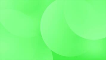 Green color multiple circular shapes simple and elegant futuristic geometrical background video