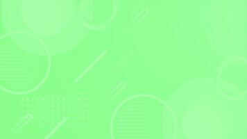 Green color complex and elegant multiple circle design loop able geometrical background video