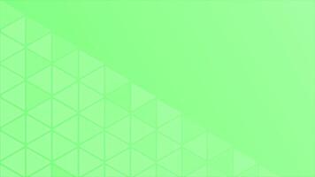 green color simple and elegant triangular shape tiles futuristic geometrical loop able background video