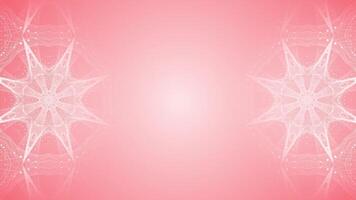 Red color kaleidoscope complex pattern futuristic loop able background video