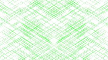 Green color criss cross lines complex pattern abstract design geometrical loop able background video