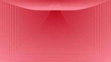 Red color simple rectangular shape futuristic loop able 3d tunnel background video