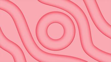 Red color 3d abstract pattern loop able background video