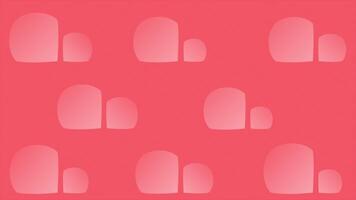 Red color simple and classy futuristic geometrical loop able background video