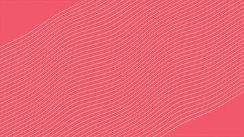 Red color simple and classy wavy pattern abstract design loop able geometric background video