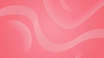 Red color modern wavy lines, futuristic dynamic wave pattern loop able background video