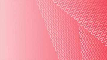 red color simple and elegant wavy pattern loop able background video