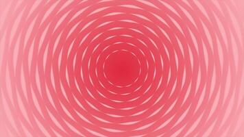 Red color abstract pattern illusion creating circles loop able geometrical background video