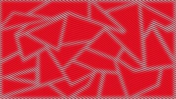 Red color simple and classy wavy pattern abstract design loop able geometric background video