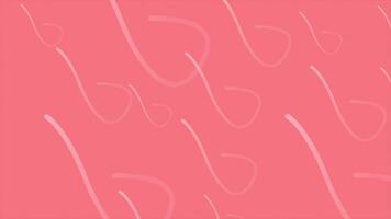 Red color abstract design complex pattern geometrical loop able background video